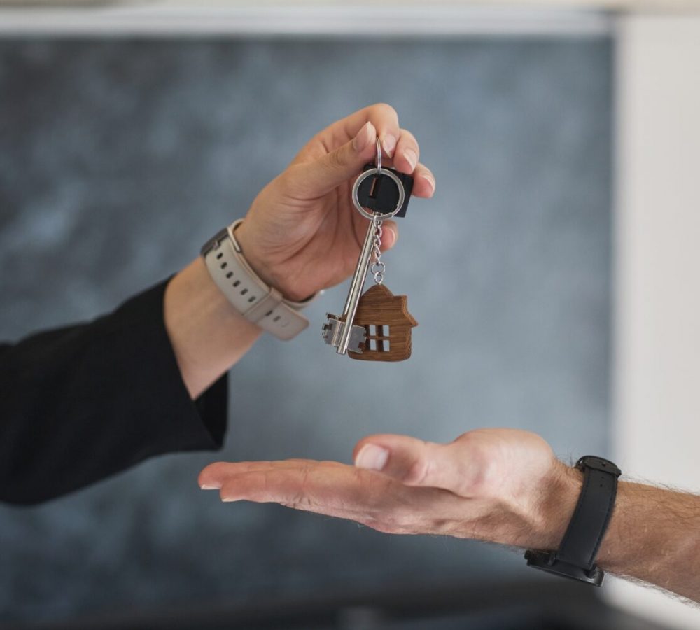 Giving Keys to New House